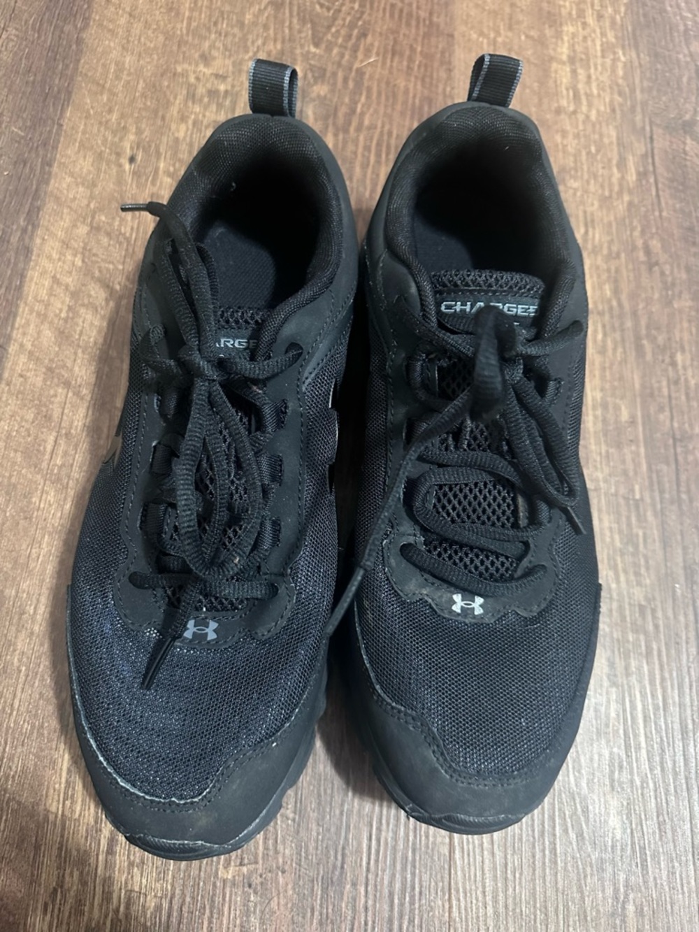 Under Armour Men's Black Mesh Athletic Sneakers